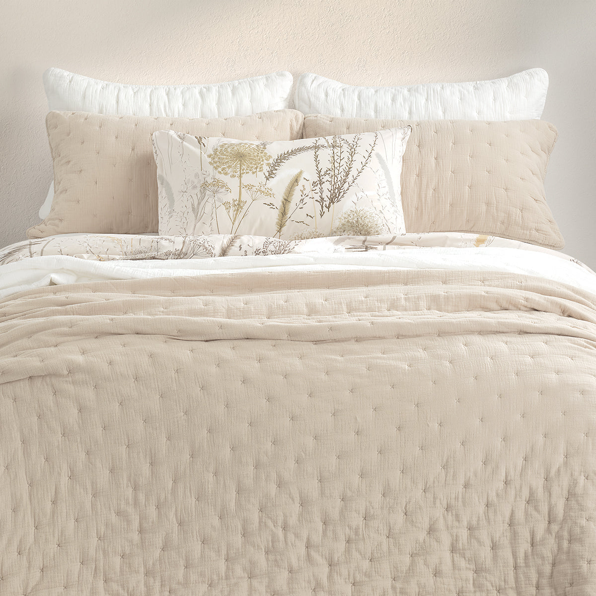 Mousseline Solid Natural Quilt