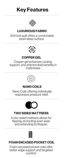 Double Life Copper Tight Top Mattress