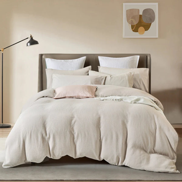Crinkle Duvet Cover Set - 3 Colors Options