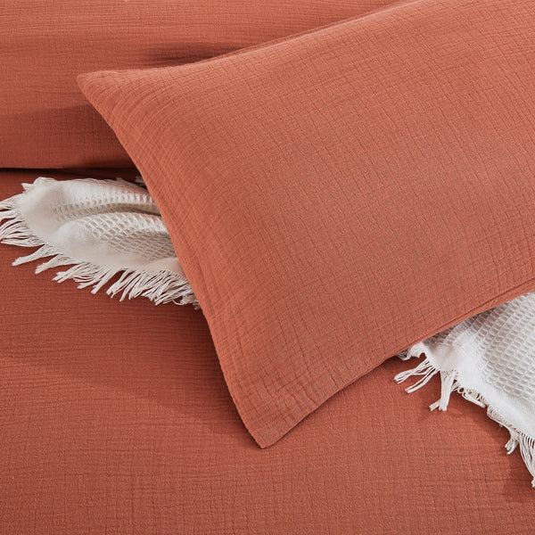 Crinkle Duvet Cover Set - 3 Colors Options